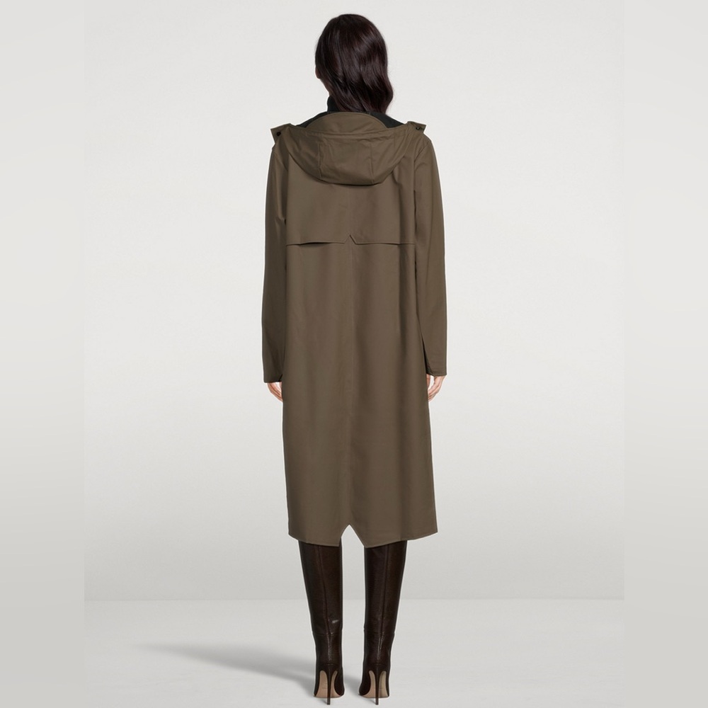 NWT RAINS Longer Jacket in Wood Size Medium M Unisex - Picture 3 of 7